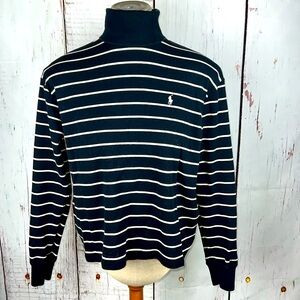 Ralph Lauren Black with White Strip Turtleneck